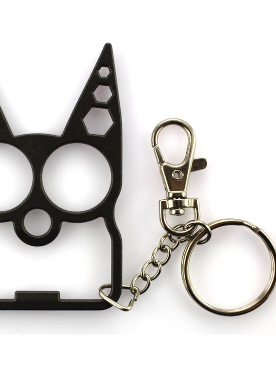 Black Cat Self Defense Keychain - Picture 2 of 3